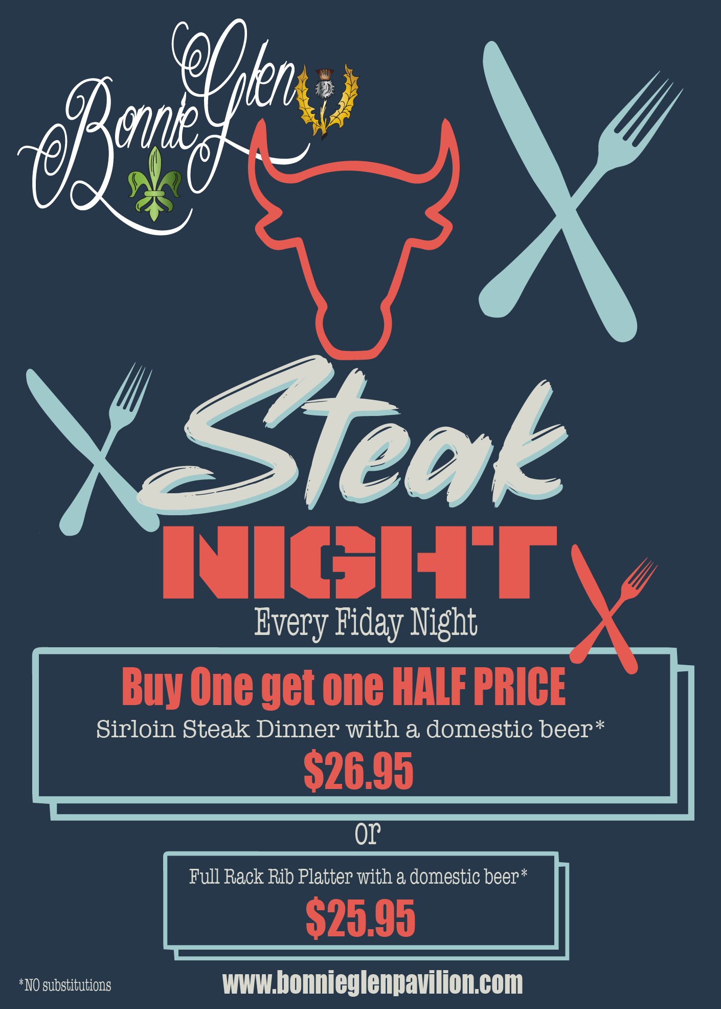 ‘Steak Night’ Every Friday!